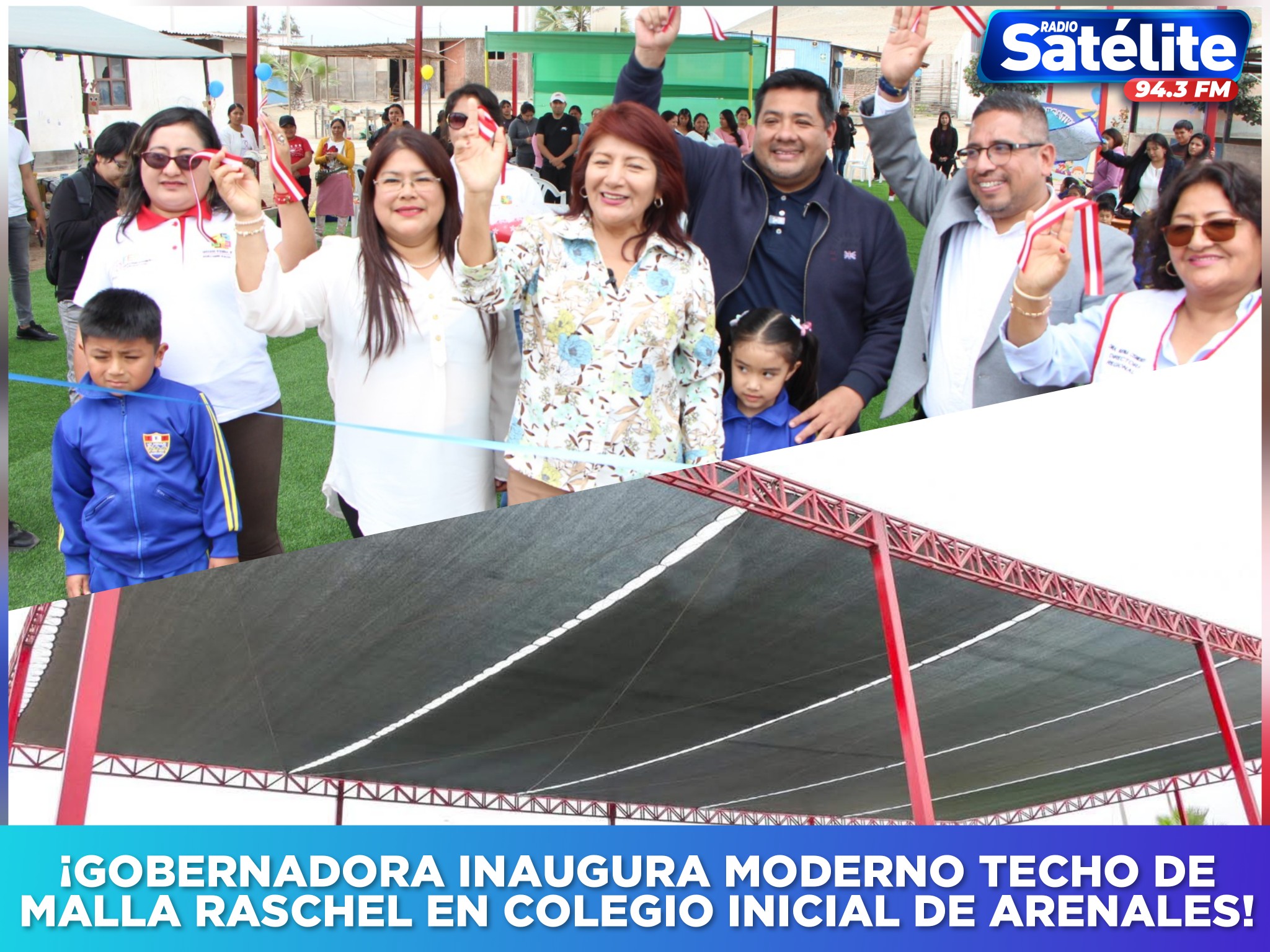 Radio - #BARRANCA| GOBERNADORA INAUGURA TECHO DE MALLA RASCHEL EN ...