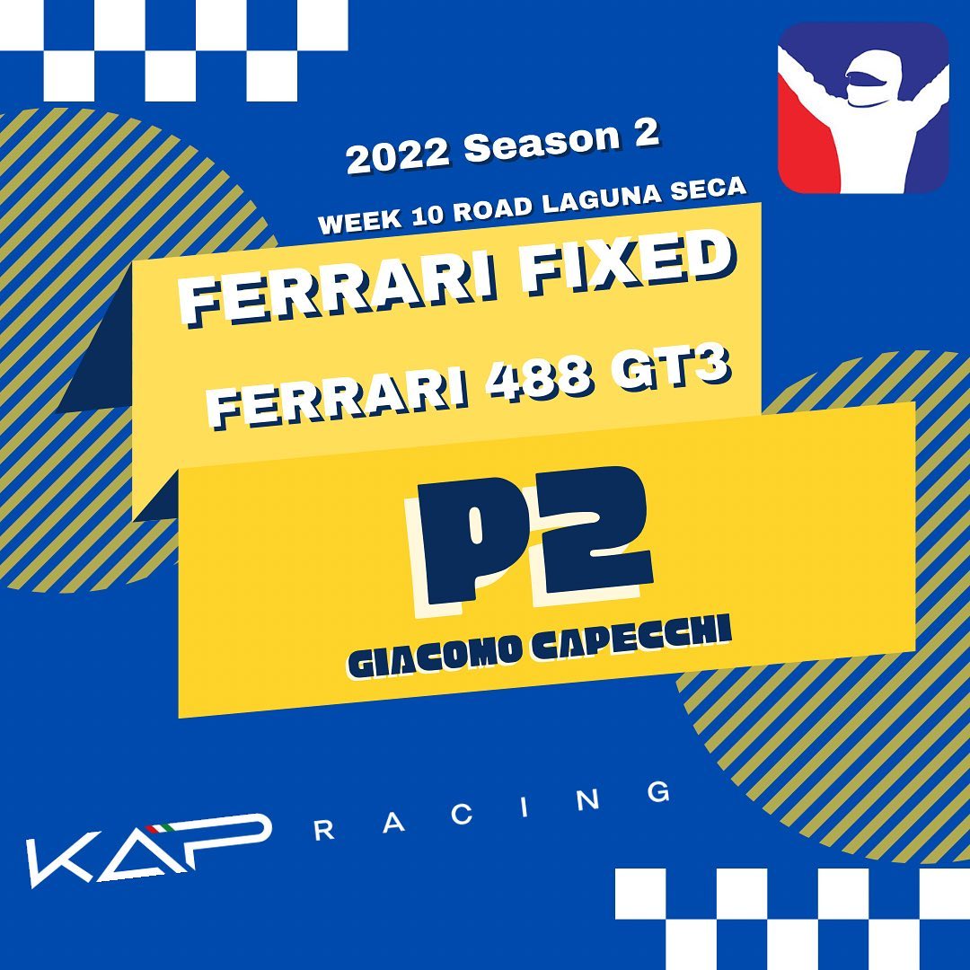 Kap Racing - P7 in Quali e P2 in Race 🏆 Una grandissima...