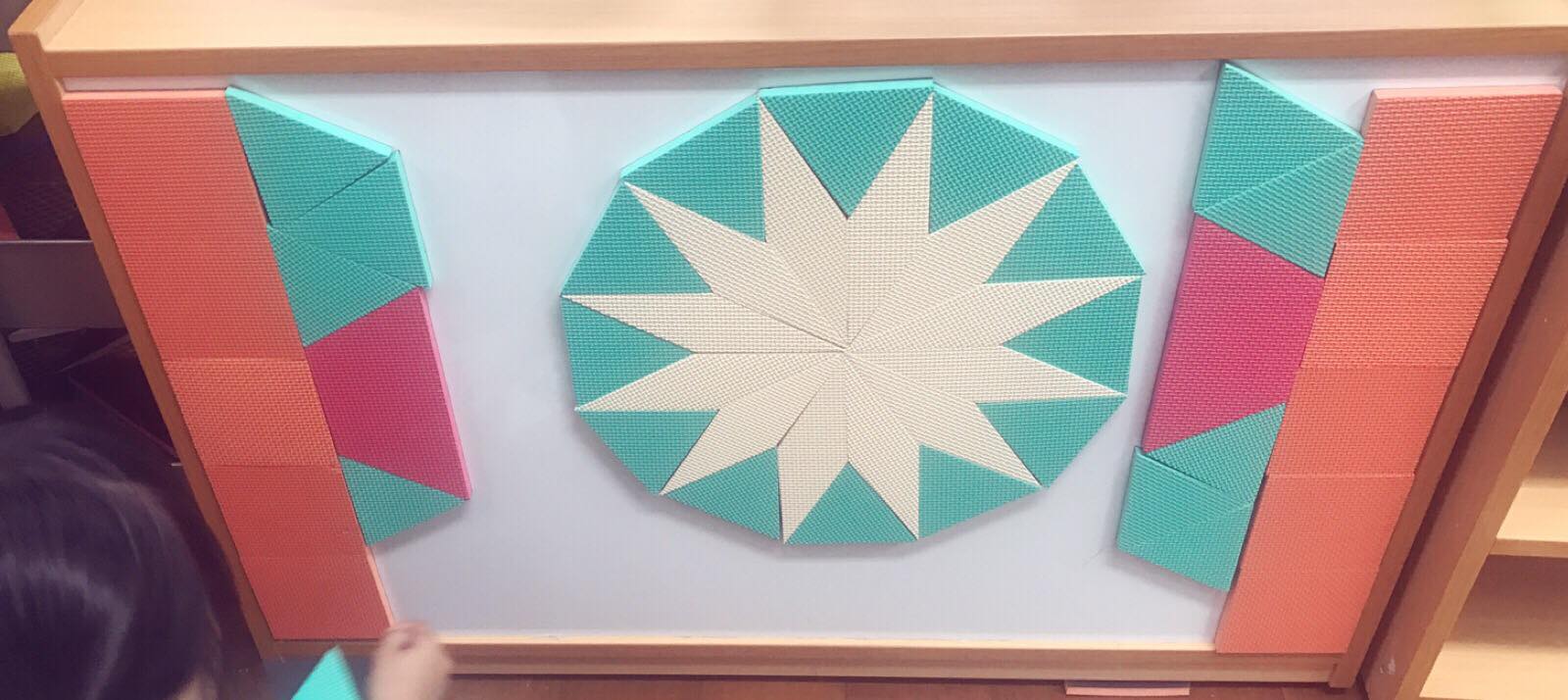 幼兒fun數學 - [教具] 巨大版的樣式積木Pattern Blocks! 身為我的學生，Pattern Blocks是一定要