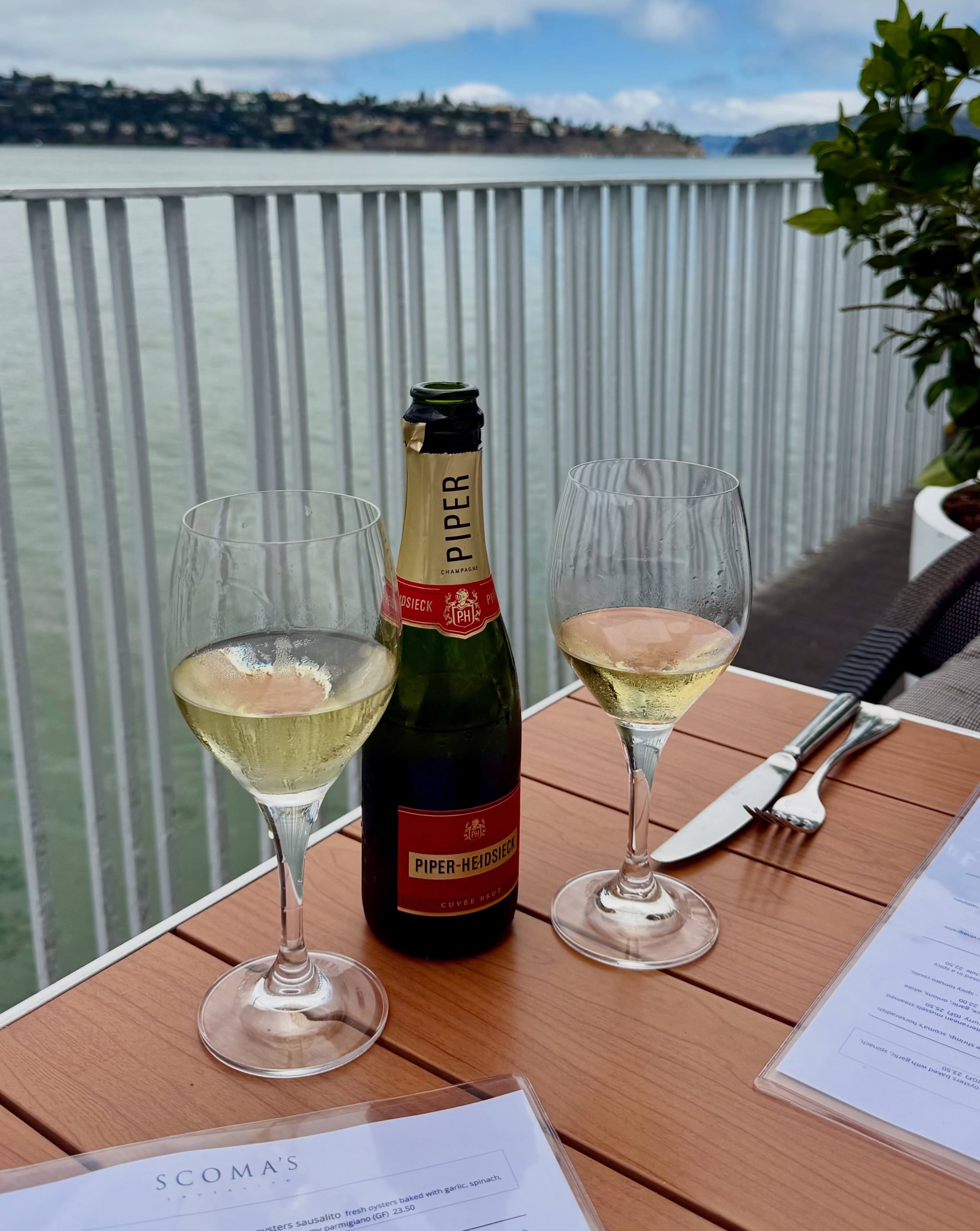 Dinner at #scomassausalito ,an Italian restaurant on the sea in