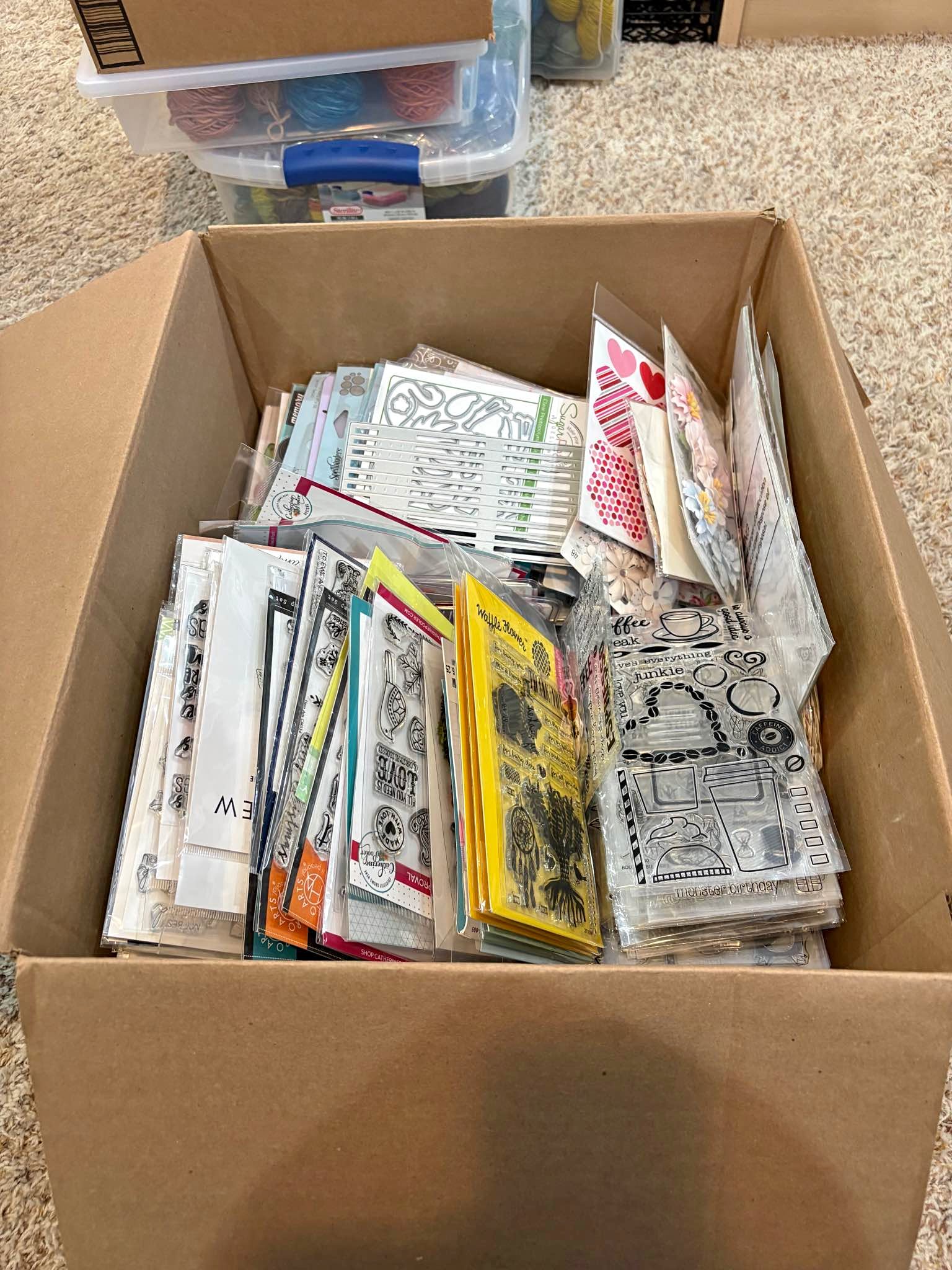 Stamping/Scrapbooking Destash - Huge Mystery Box - Scrapbooking & Paper ...