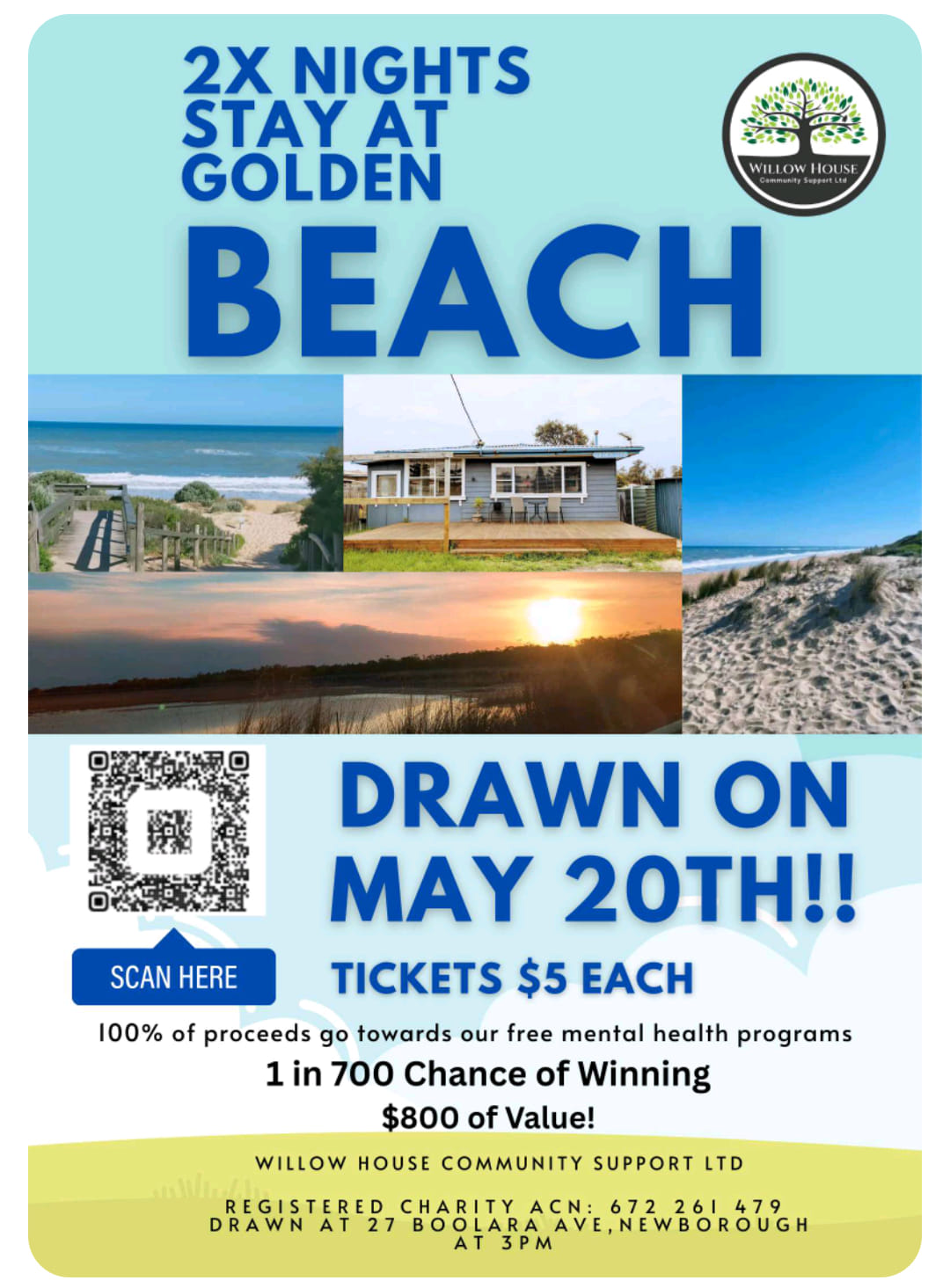 Golden Beach Raffle X2 night STAY