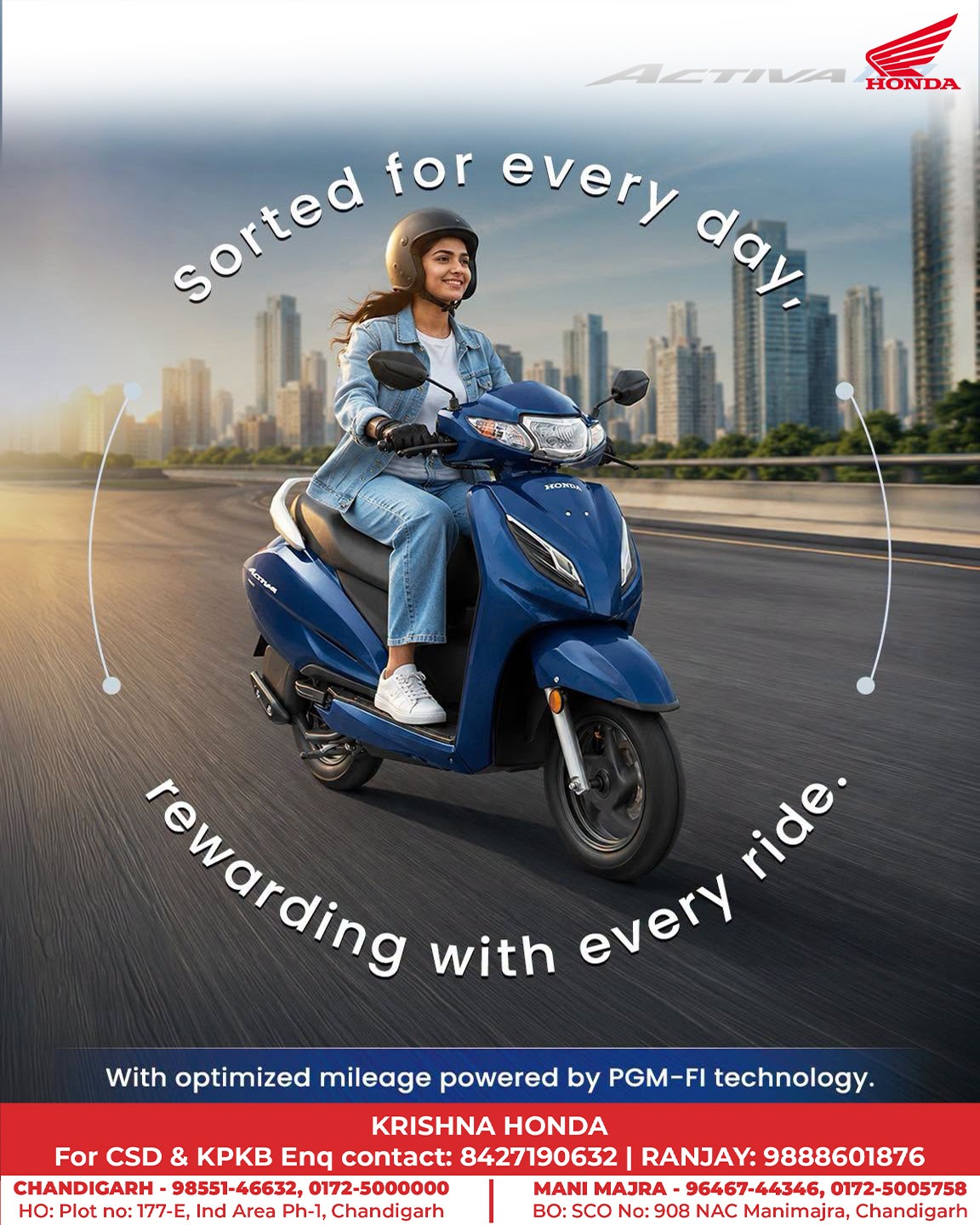 With the Honda Activa 110, every commute becomes a ride you can
