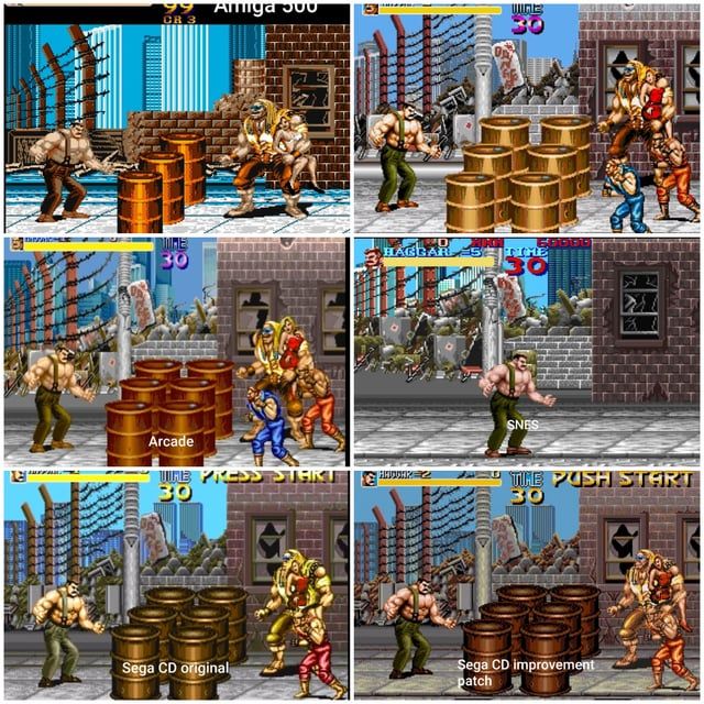 Identifying different ports of Final Fight game