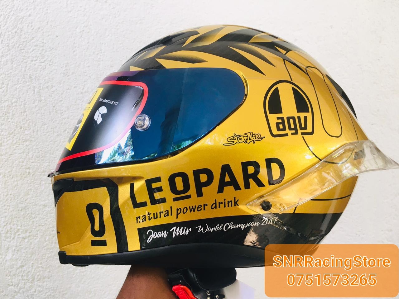 agv helmet leopard Pista GP R Joan Mir Creative Motorcycle Miniature (  SPARIFY Motorcycle Helmets Leopard Agv Helmet