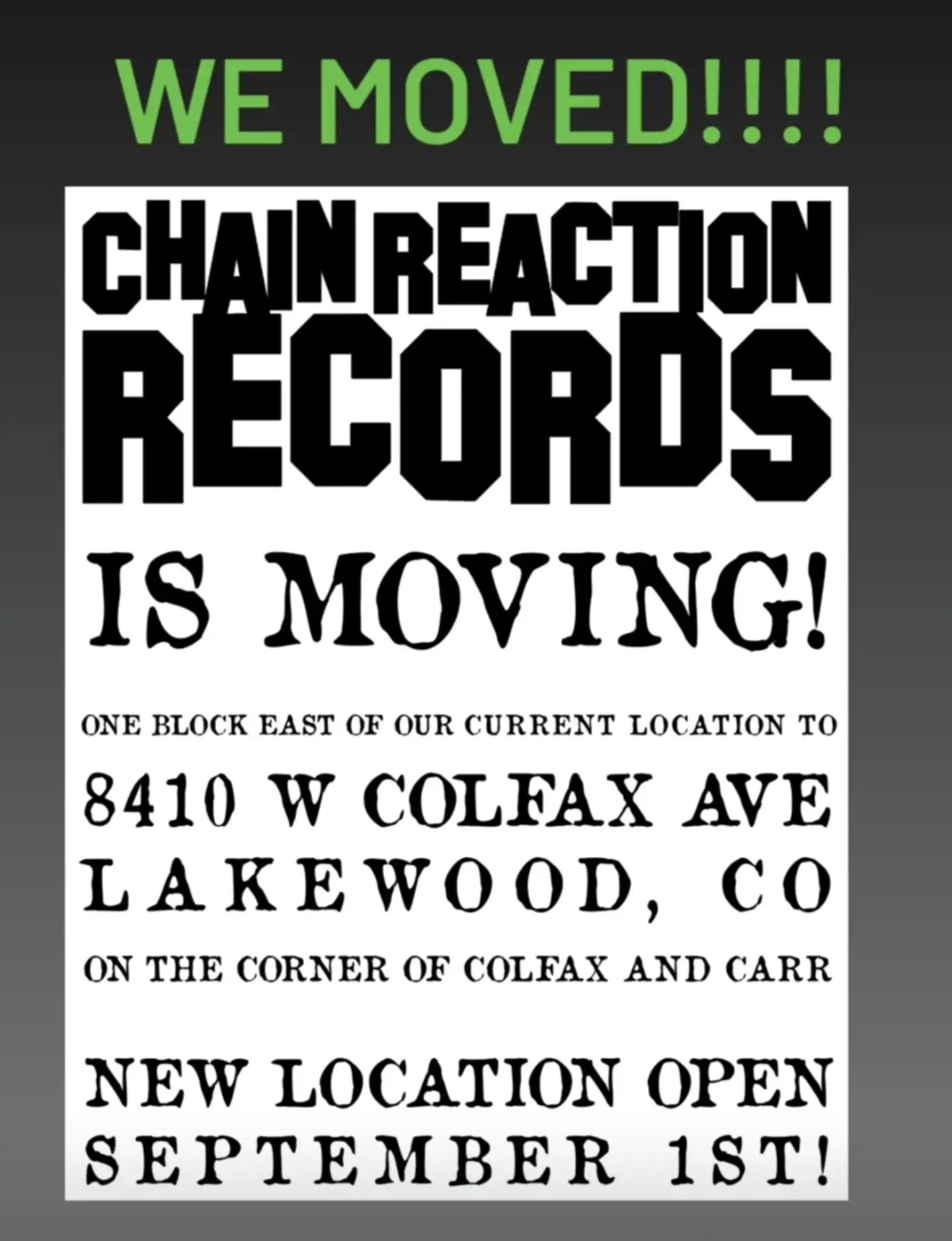 Chain Reaction records 4枚まとめ売り Chain Reaction Records | Lakewood CO