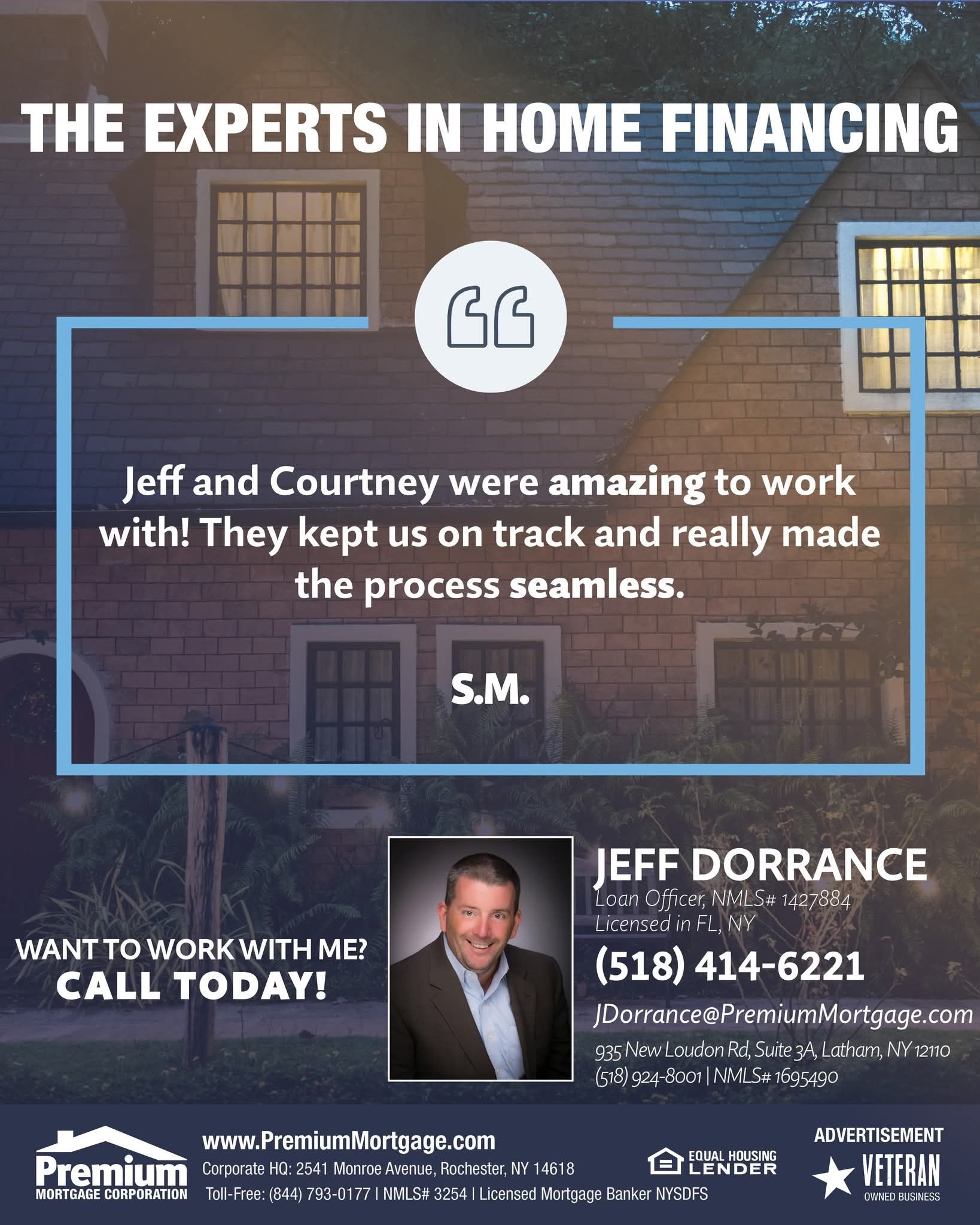 Jeff Dorrance - Mortgage Originator #1427884 | Rochester NY
