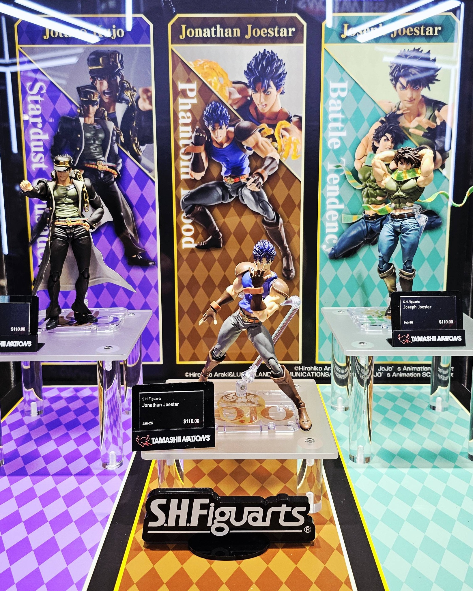 Super Action Statue Gyro Zeppeli (version 1.5) and Johnny Joestar 