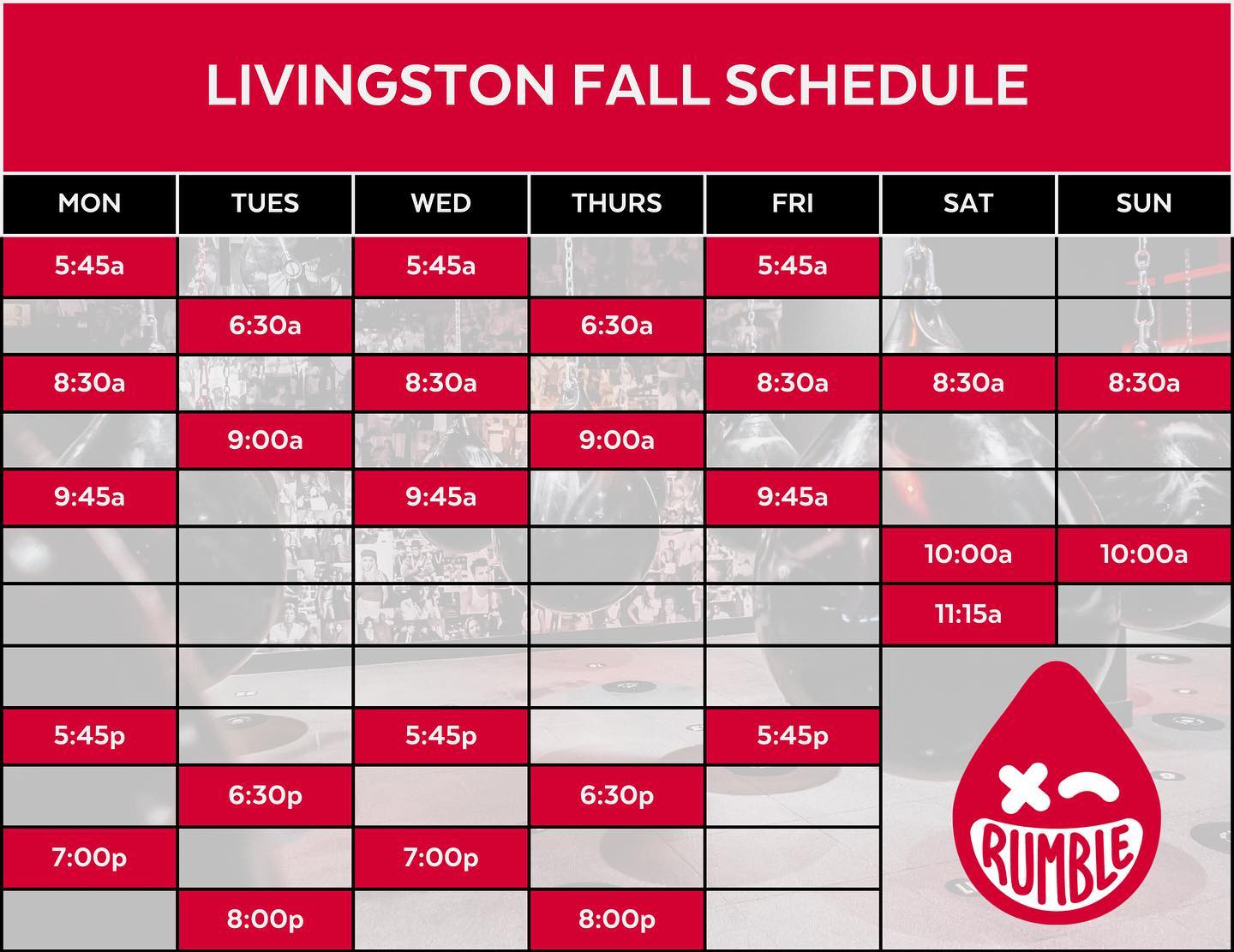 Rumble Boxing - 📣NEW FALL SCHEDULE 📣 Have you seen our... | Facebook