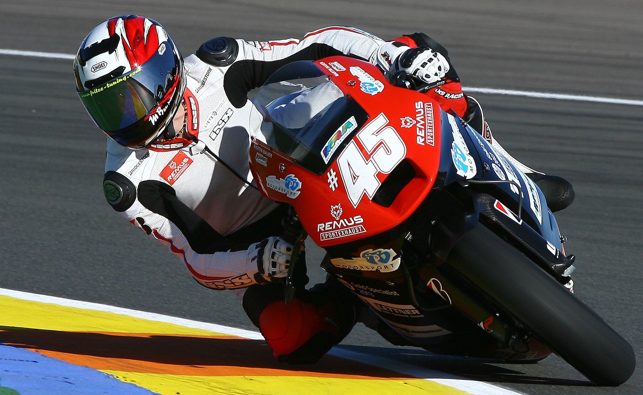 A Suter MMX1 MotoGP bike, from 2012, the 'CRT' era, a passing