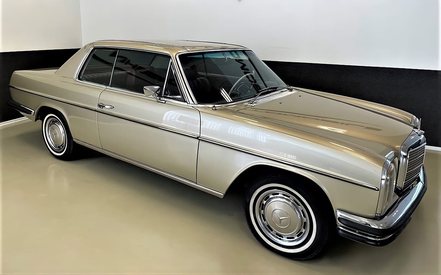 A beautiful 1971 Mercedes-Benz 250 CE Coupe in Champagne metallic