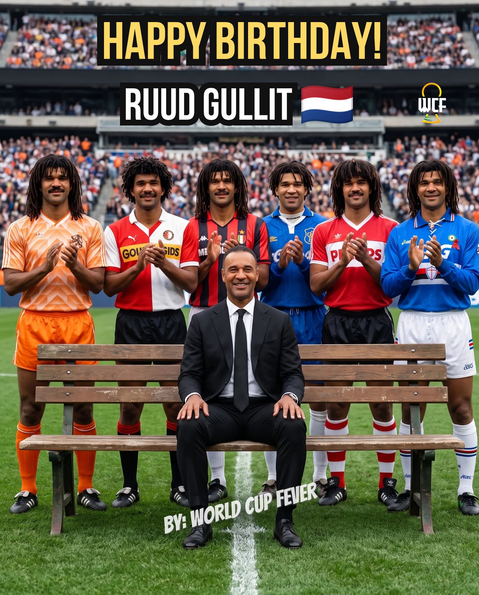 Dutch royalty 👑 🇳🇱 Happy 60th birthday, Ruud Gullit 🎉 #HBD