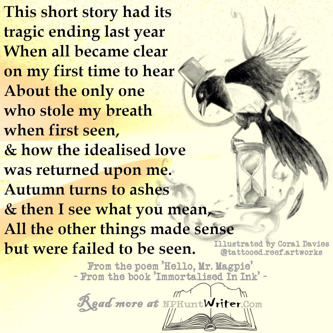 NP Hunt - An extract from the poem 'Hello Mr. Magpie' from...