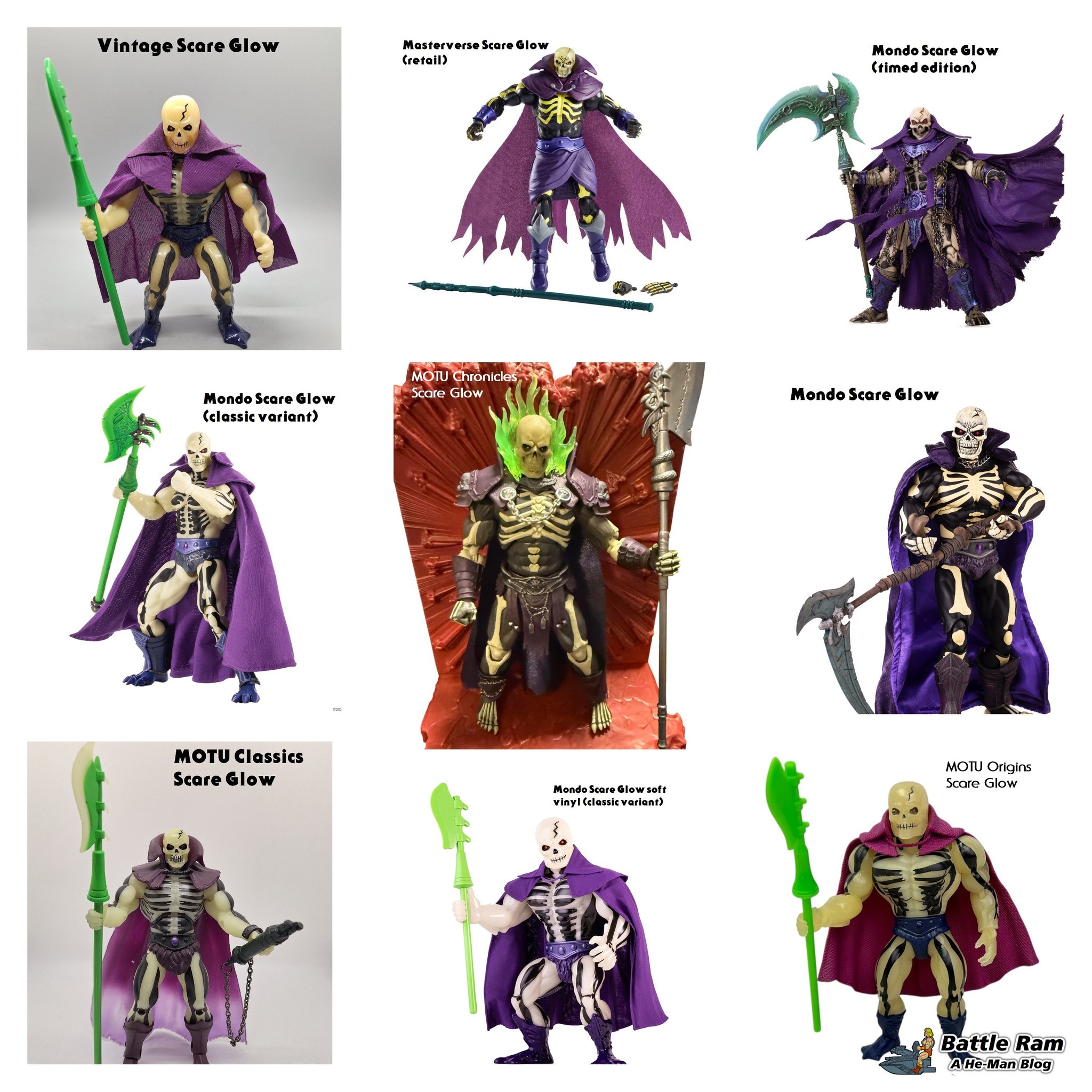 New MOTU Scare Glow figure comparison