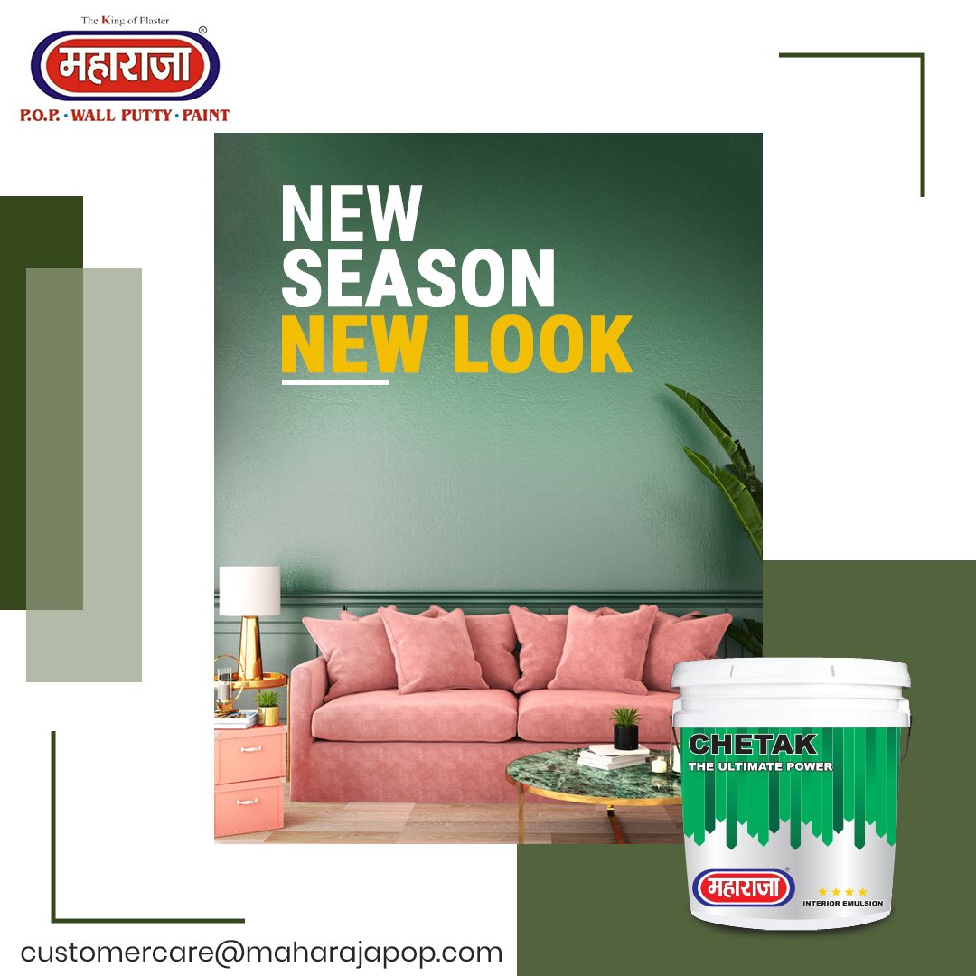 NEW SEASON NEW LOOK .... - Maharaja POP Wallputty and Paints