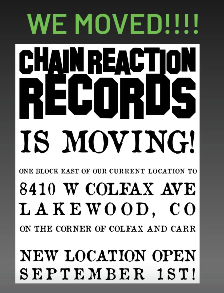 Chain Reaction Records | Lakewood CO