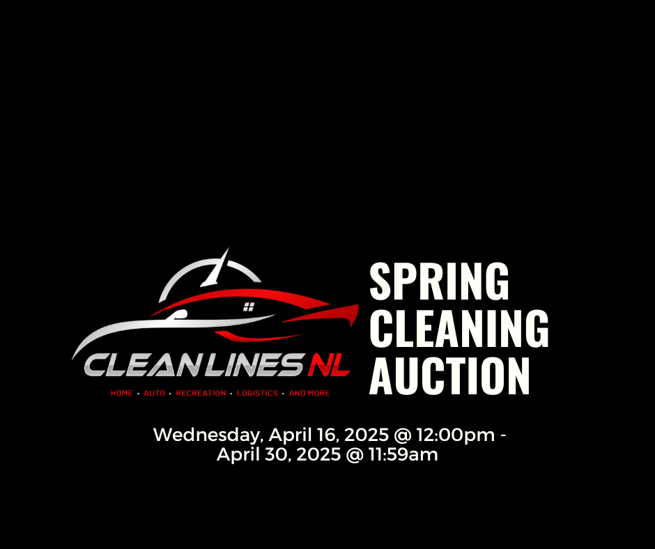 Spring Cleaning Auction - Clean Lines NL | Facebook