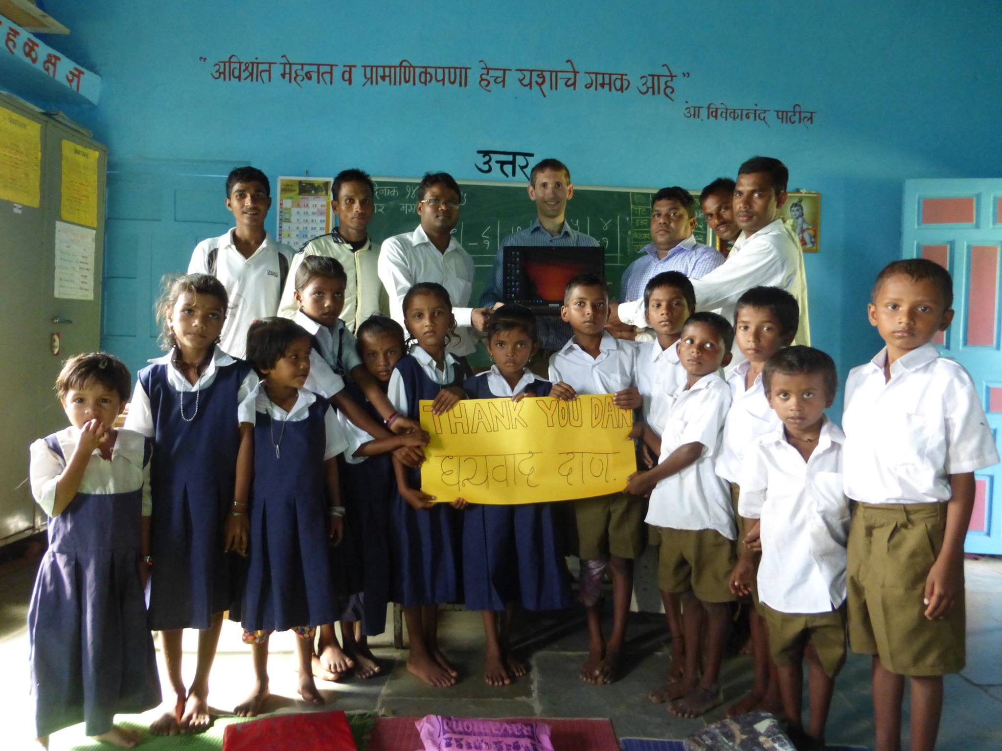 Project Light - Today we installed a laptop and e-learning...