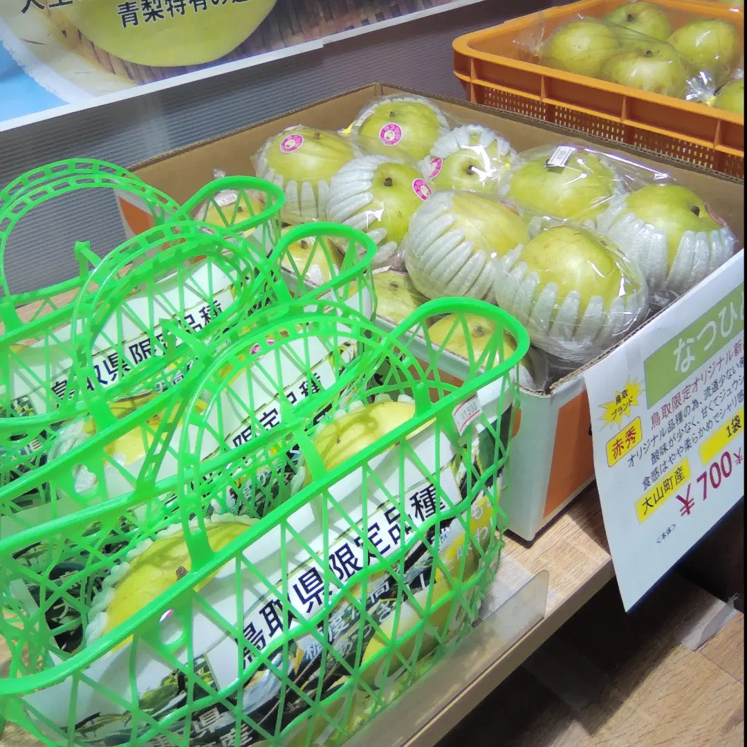 大山町でも今年の梨の選果がスタートしました!今はなつひめ、その後