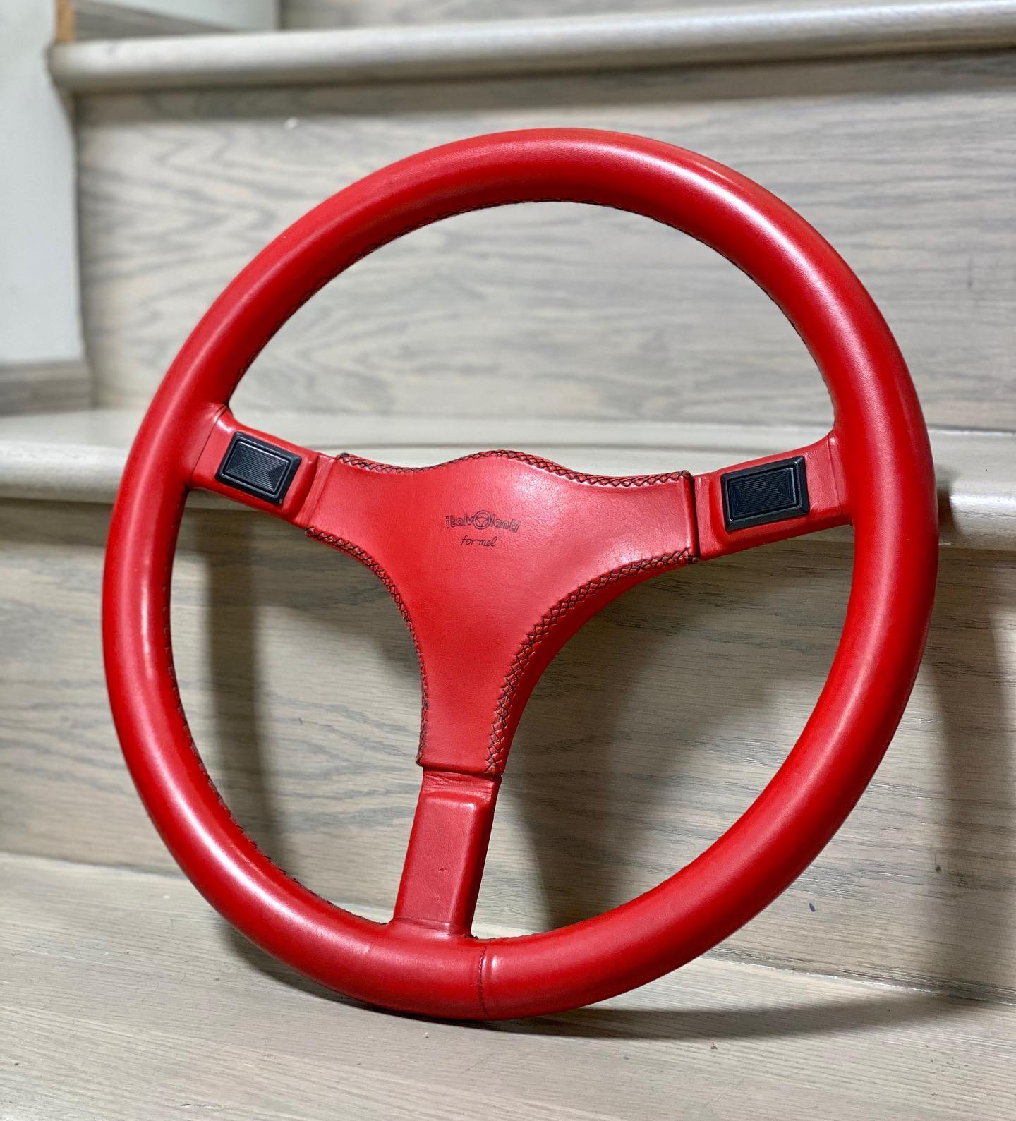 Italvolanti formel red 365 steering wheel Dated 1985 Decent shape