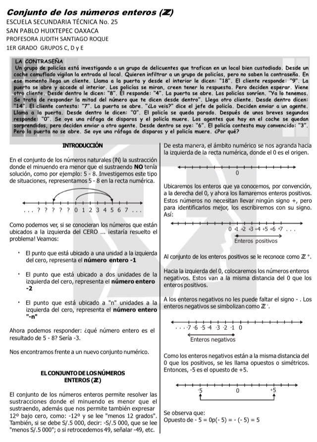 Matemáticas 1 grado,... - Escuela Secundaria Técnica Num. 25 | Facebook