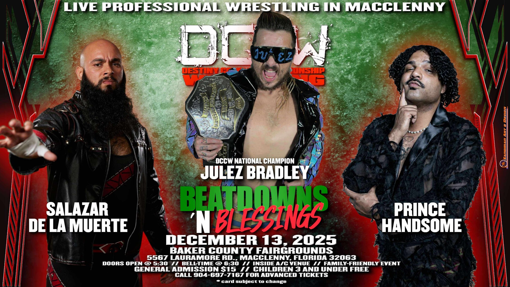 DCCW - DCCW Wrestling Inc National Champion Julez Bradley takes on ...