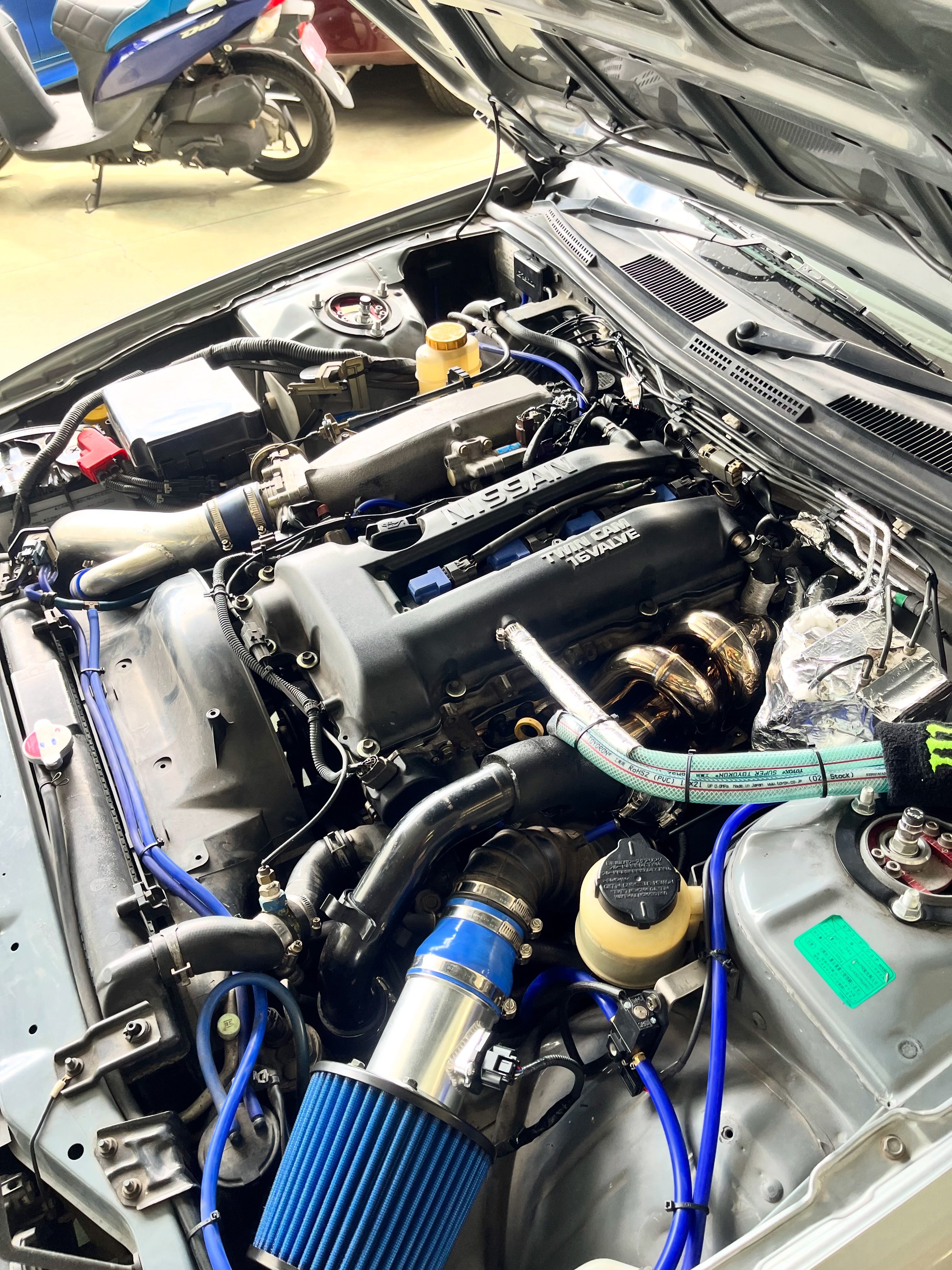JZX100チェイサーに柿本製マフラー ハイパーフルメガN1+を取り付けです