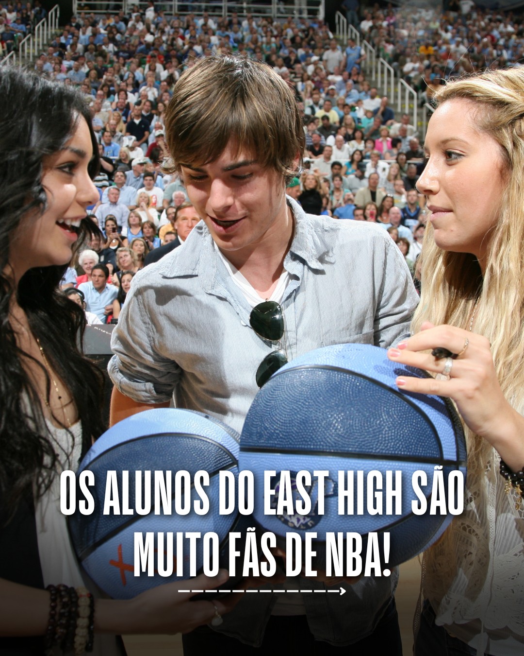 SE LIGA NO JOGO! 🏀 Nas folgas dos jogos e musicais, eles vão