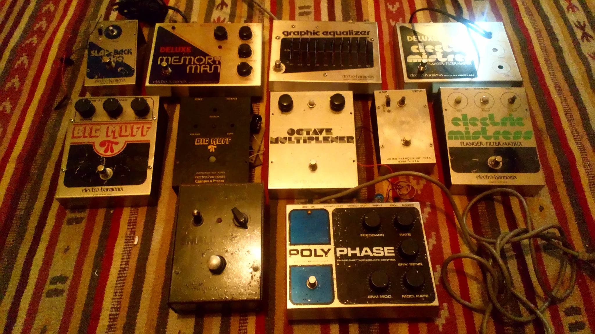 Vintage Electro-Harmonix pedal collection favorites