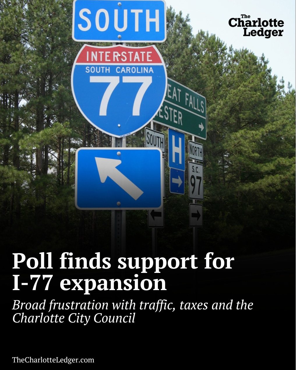 What should the vision for I-77 South in Charlotte look like? The