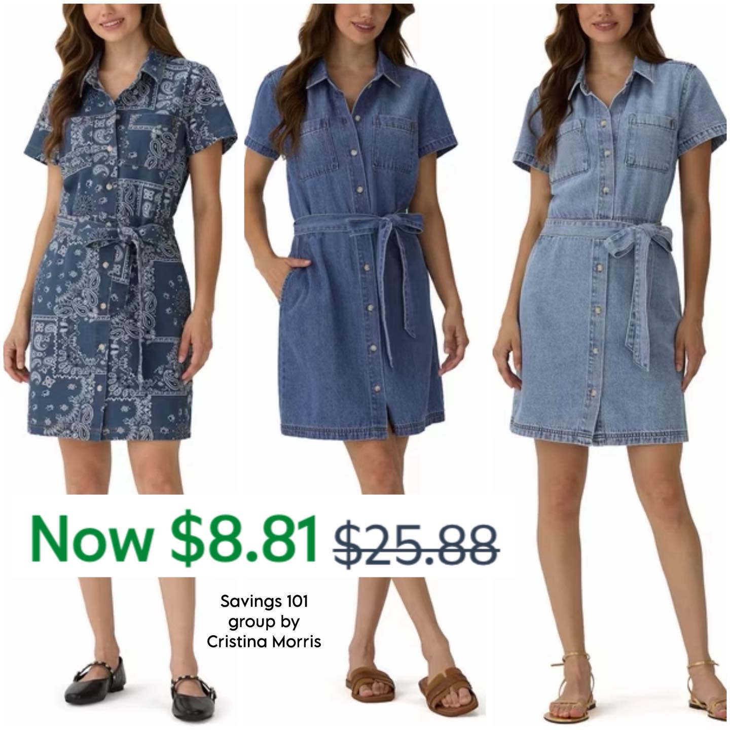 $8.81 Frye women's belted denim mini dress at Sam's Club