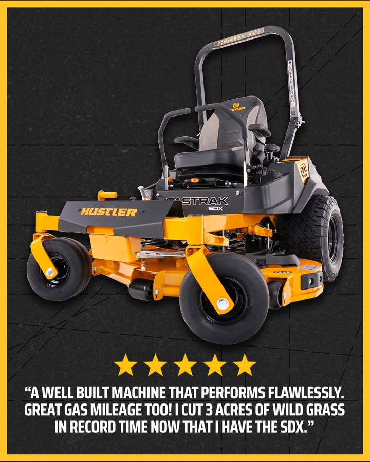 Check out the details on the Hustler 60” X-RIDE! This is the most