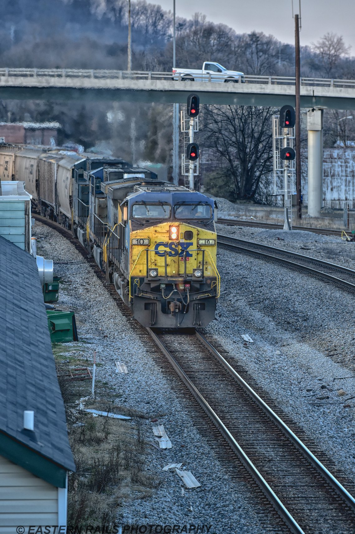 ET44AC 3458 leading with CM44AC 7011 (Former AC4400 number 3) as