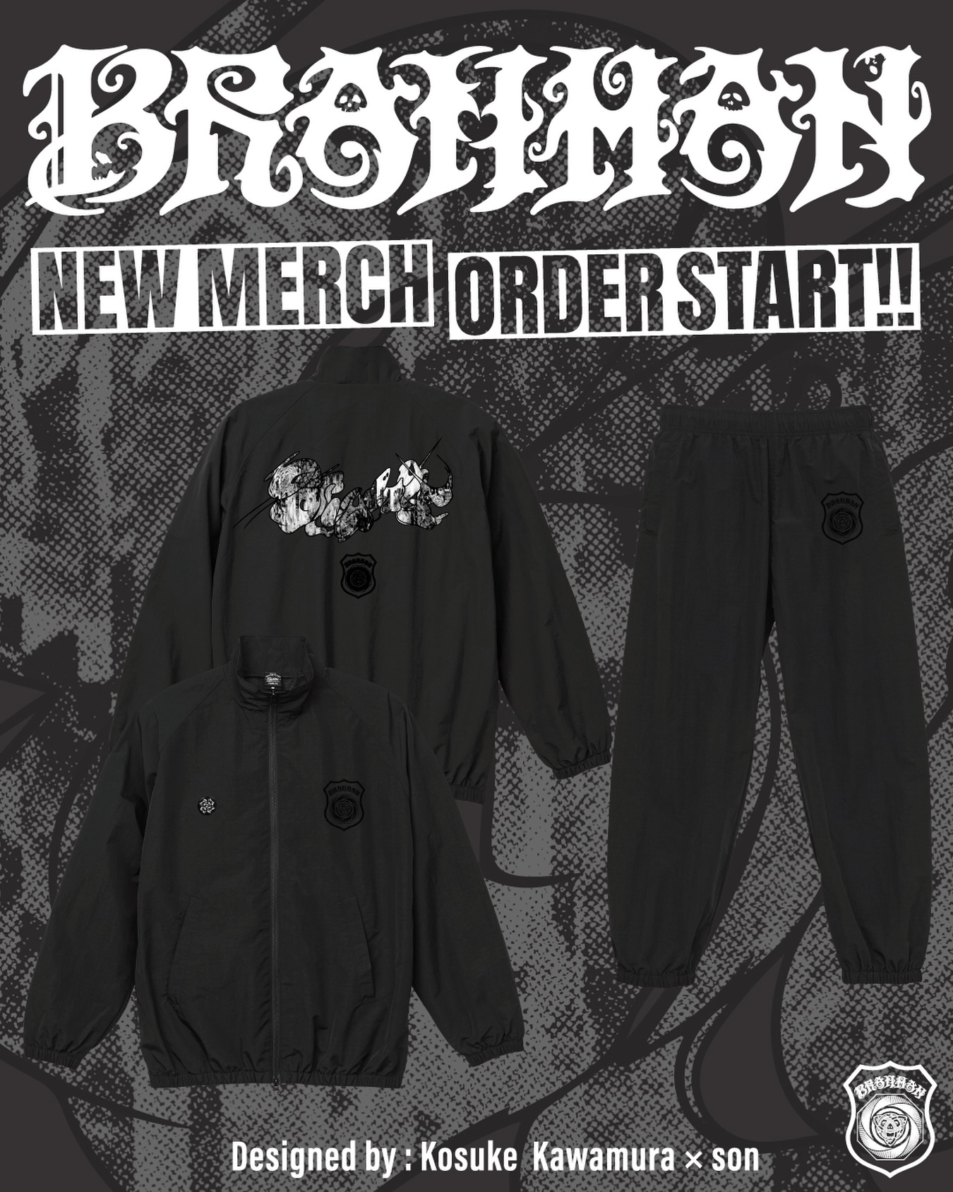 BRAHMAN tour viraha 「T-SHIRTS B」 PRICE: ¥3,500- Col: BLACK/WHITE