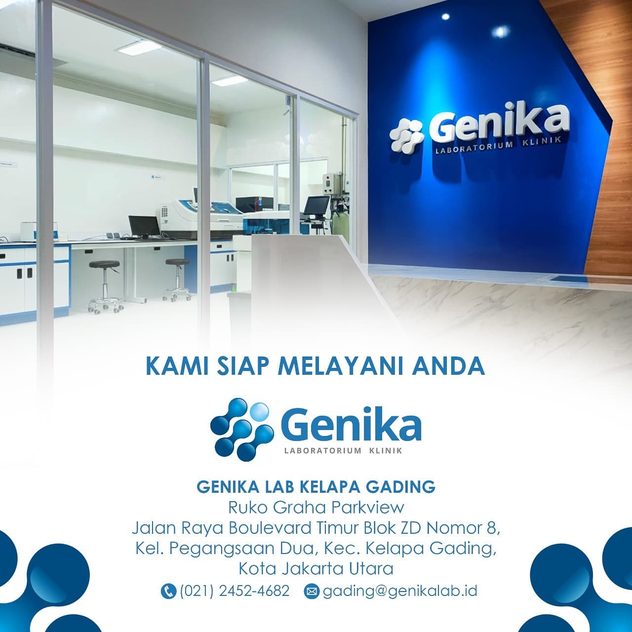 We're officially open! .... - Laboratorium Klinik Genika