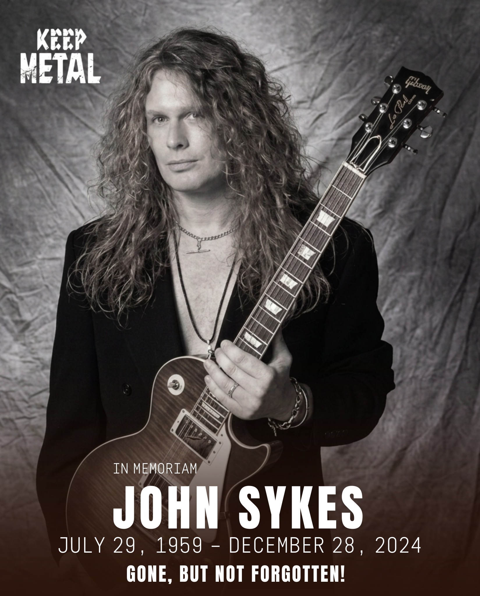 Whitesnake　John Sykes　Band of Gypsies　CD In Memoriam JOHN SYKES John James Sykes (July 29, 1959 – December