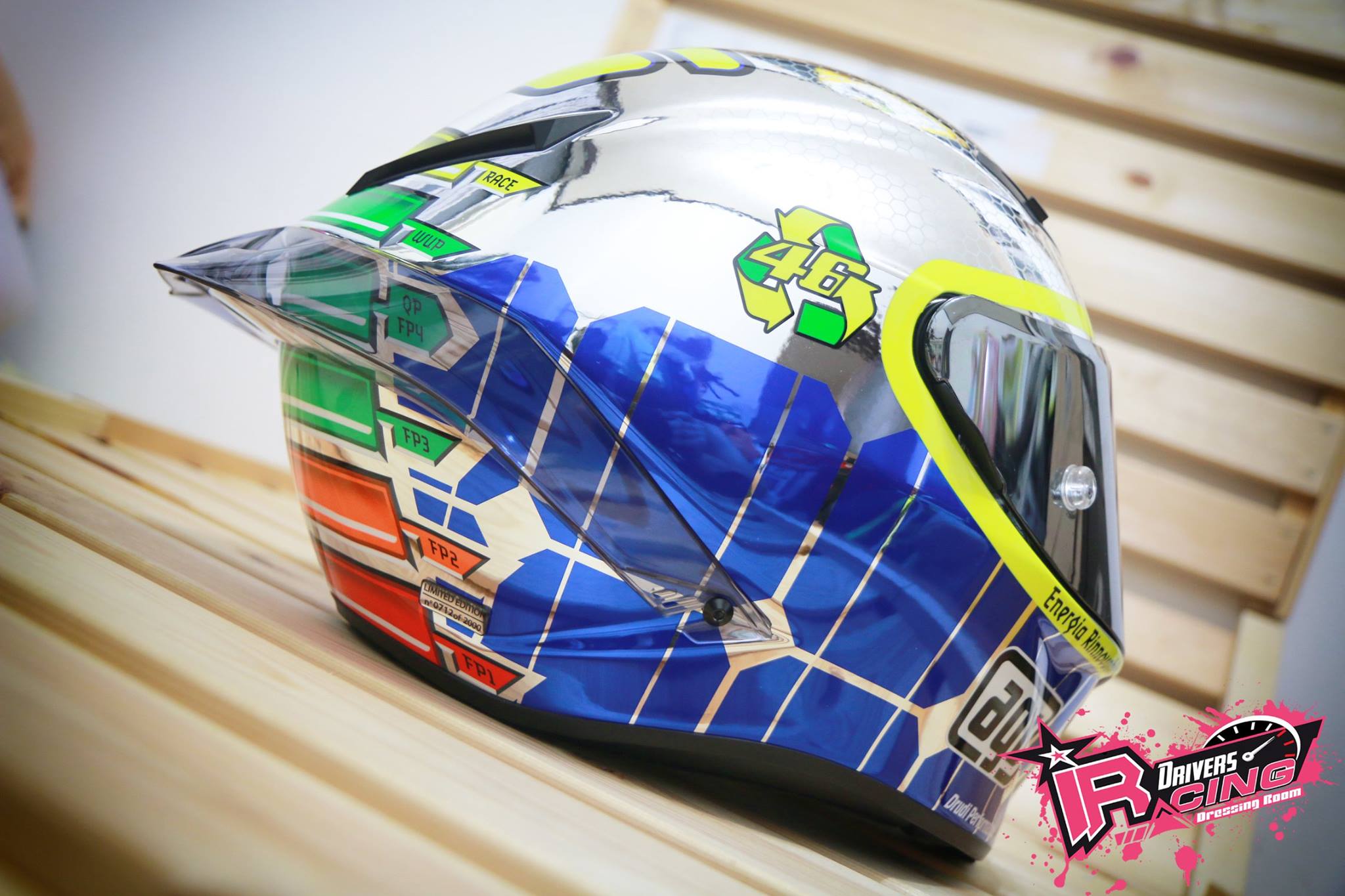 agv corsa mirror mugello 2015 Racing Motorcycle Full Helmet Valentino Rossi Limited Edition, multi-coloured, Small Automotive Jual AGV Corsa Mugello 2015