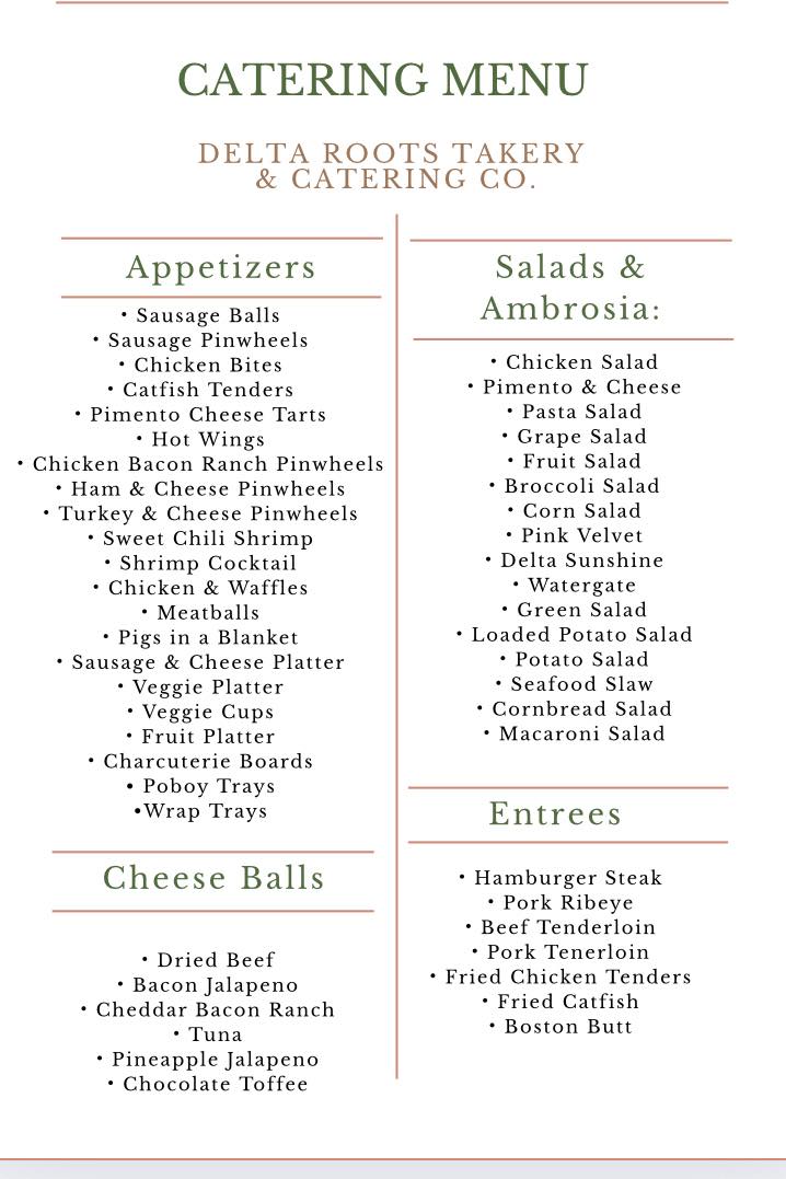 Delta Roots Takery and Catering Company | Greenwood MS