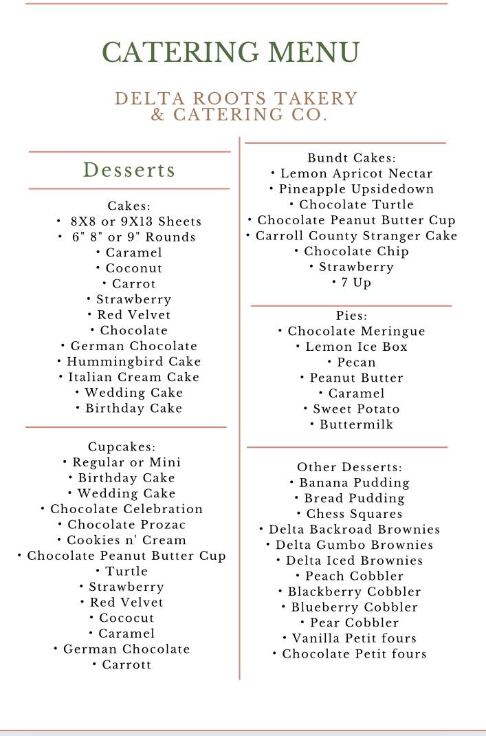 Delta Roots Takery and Catering Company | Greenwood MS