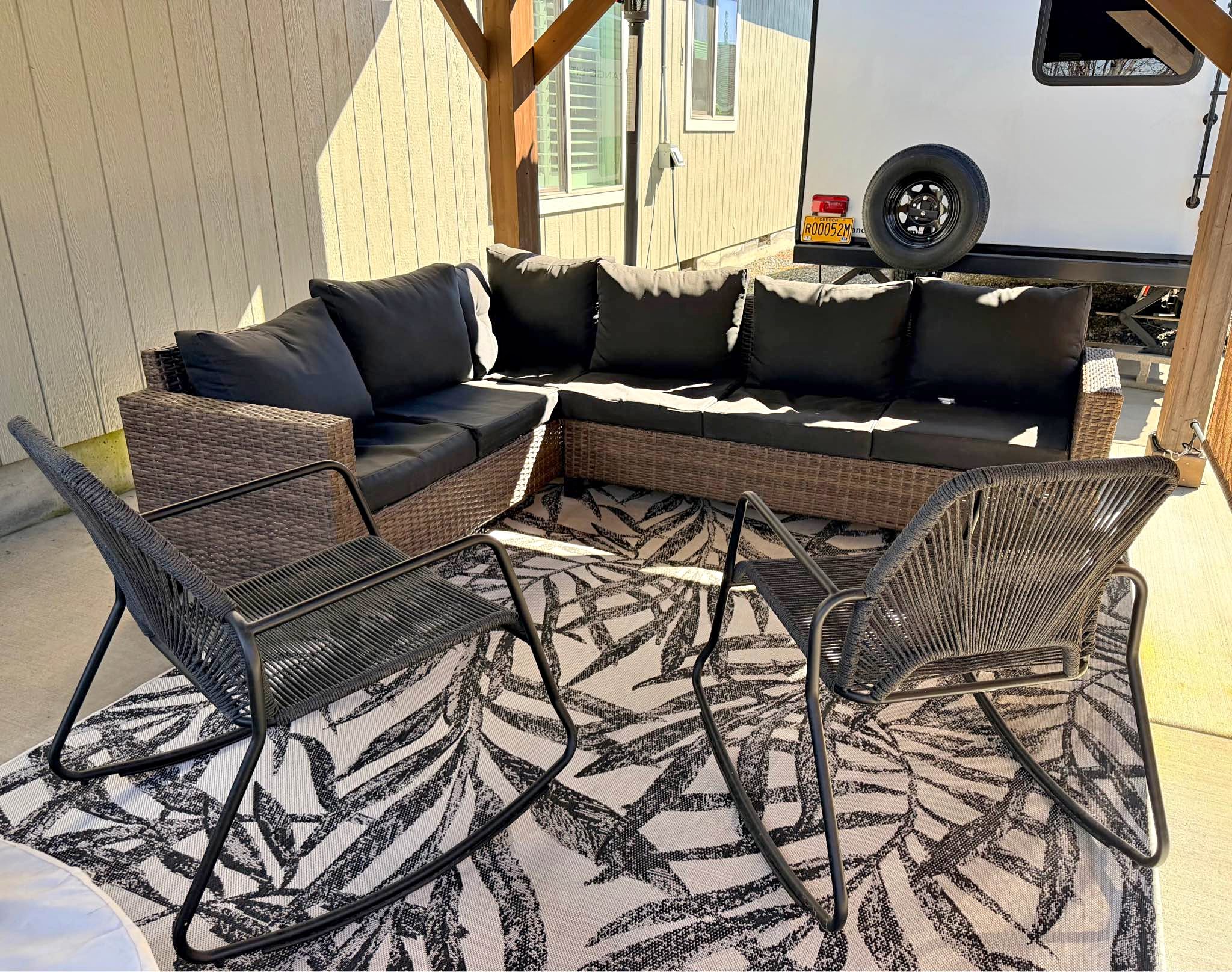 Four-piece patio set for sale.