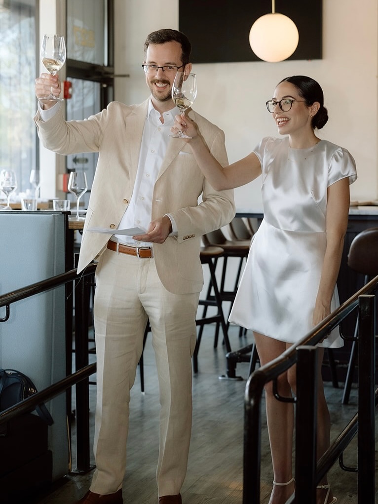 Creating a custom rehearsal dinner dress for Jacqui
