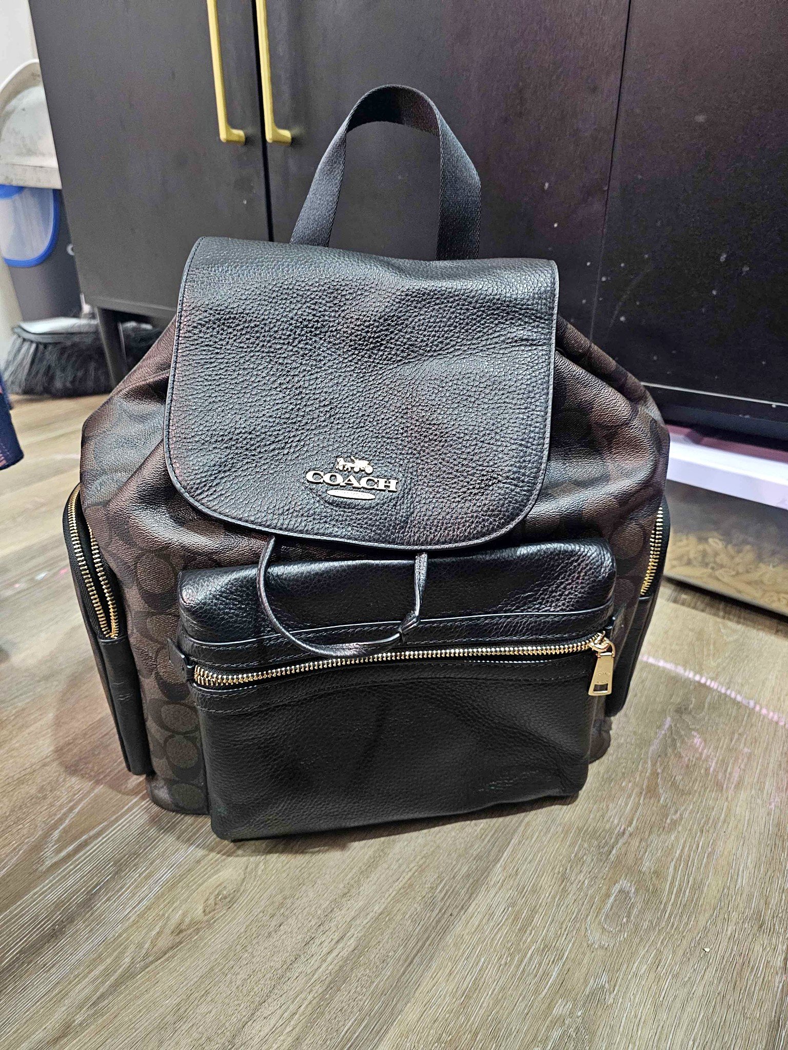 coach backpack baby Bag In Signature Canvas CZ187 Baby Backpack In Signature Canvas