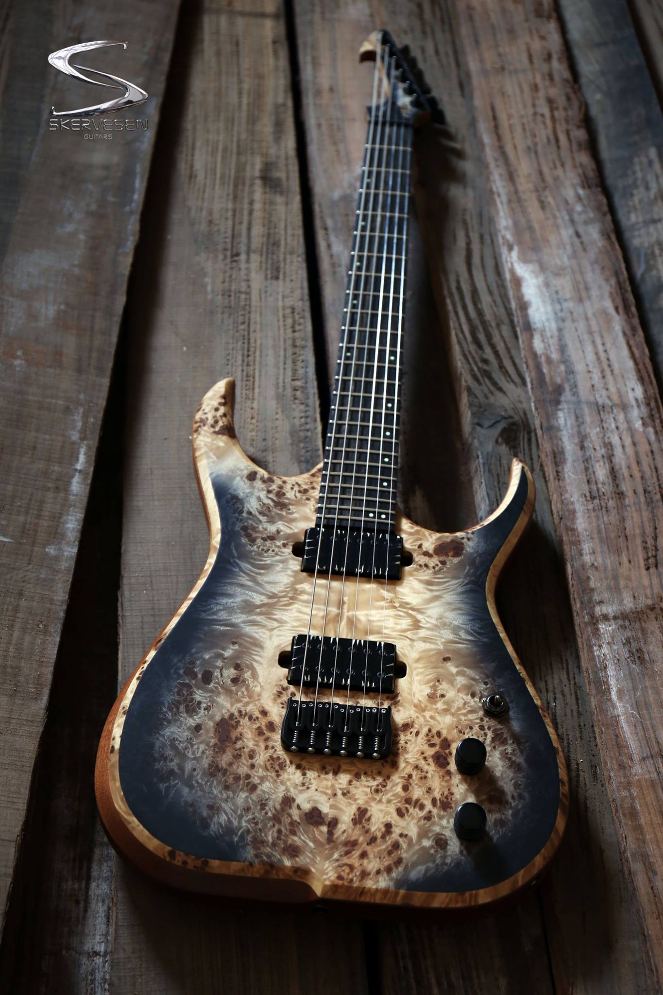 Raptor 6 with flamed maple 4A carved top, mahogany body, 5-piece 