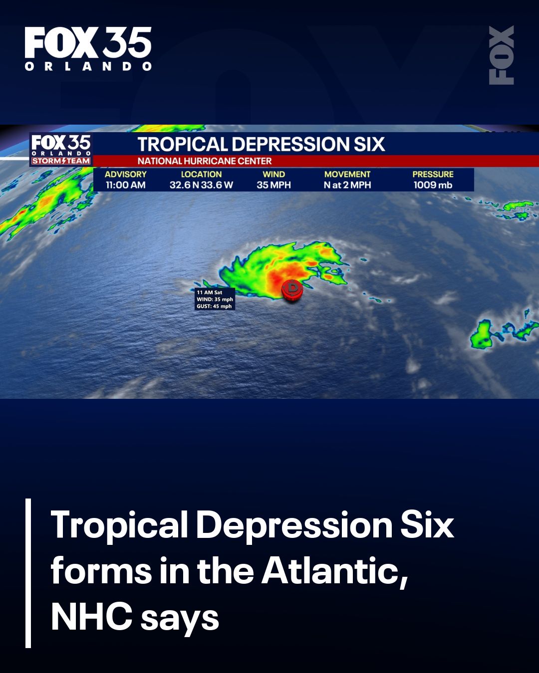 Tropical Depression Six forms in the Atlantic Ocean, NHC says 🔗⬇️