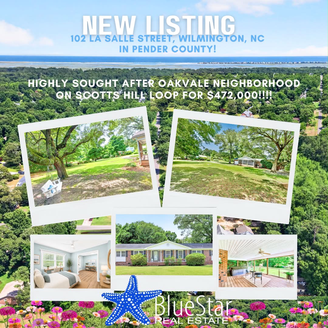New listing in Oakvale neighborhood Wilmington NC