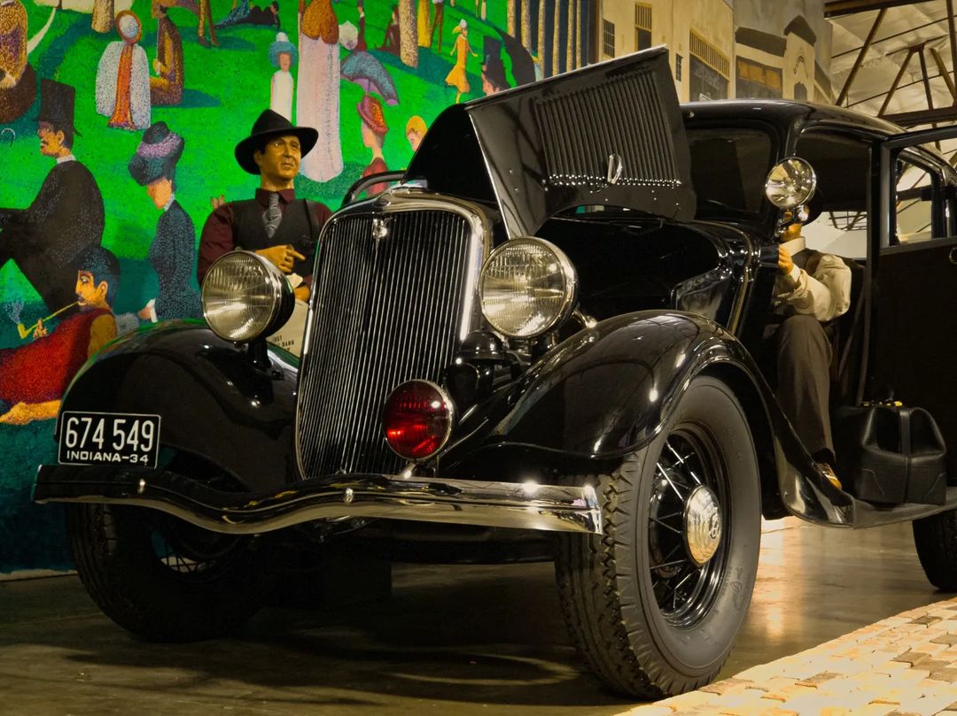 John Dillinger's infamous Ford getaway car is back in the public eye.