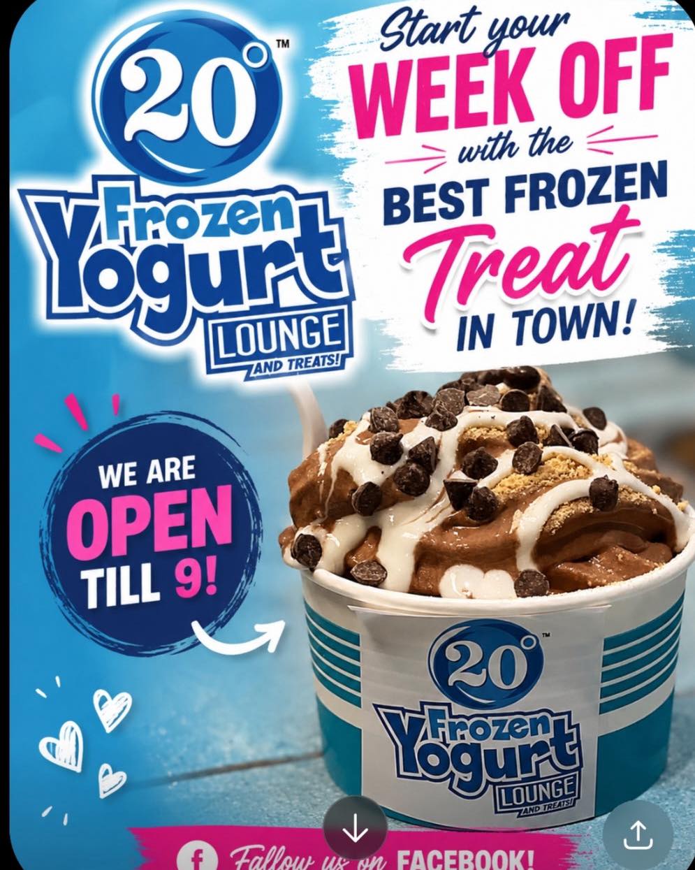 20 Degrees Frozen Yogurt Lounge | Cookeville TN