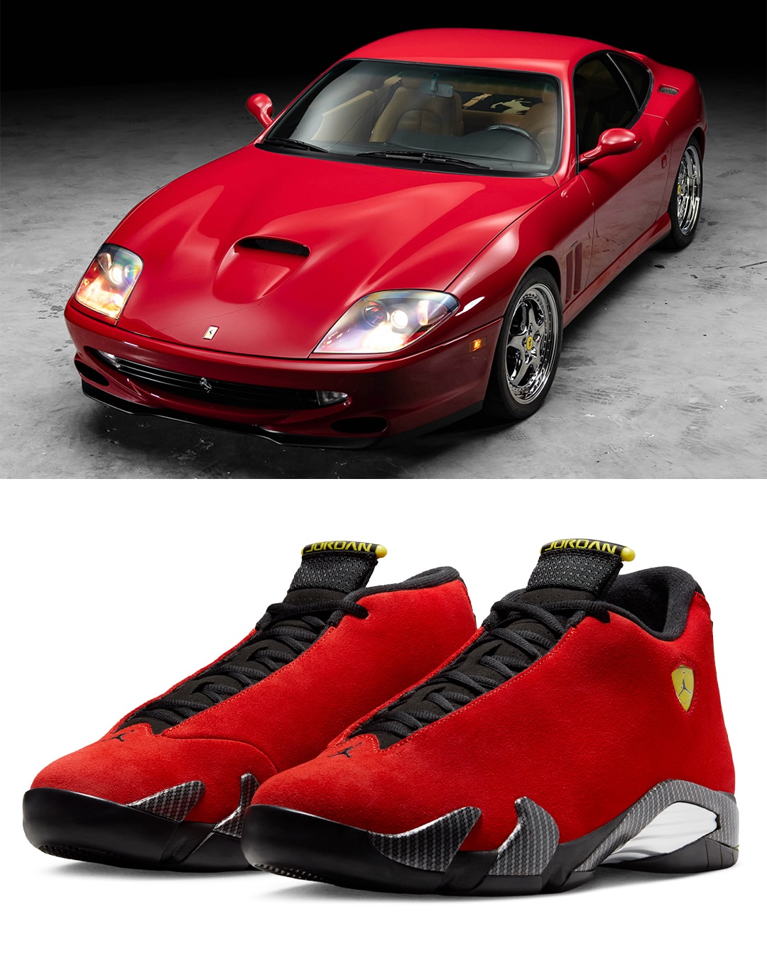 Michael Jordan's 1997 Ferrari 550 Maranello that Tinker Hatfield