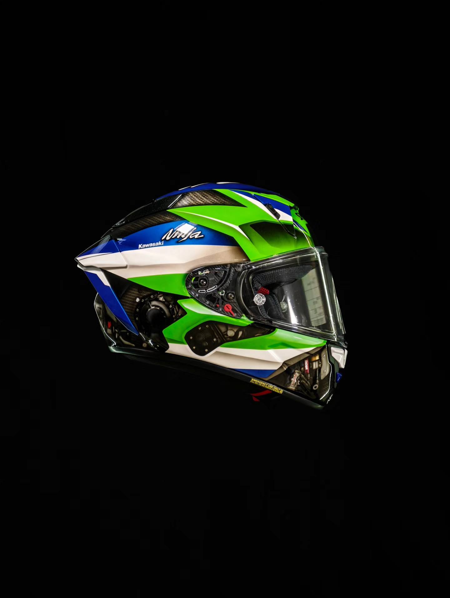 ペイント 🏍️🟢 Kawasaki x Shoei X15 🇯🇵 helmet with New 2025 Ninja 🥷 ZX