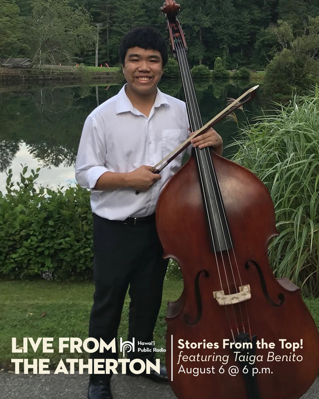 On August 6, join HPR for Stories From the Top! with Taiga Benito